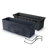 195x185x580 Vazonas gėlėms URBI CASE BETON EFFECT